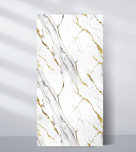 Luxe Gold Vein PVC Wall Panel | 4x8 ft Waterproof